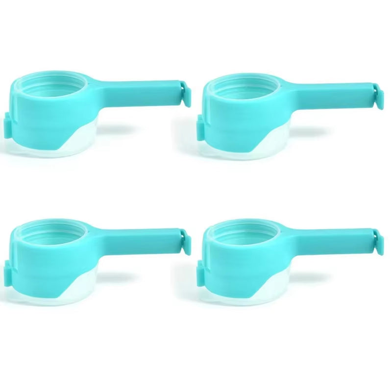 Bag Clips for Food Food Storage Sealing Clips with Pour Spouts Kitchen Chip Bag Clips Plastic Cap Sealer Clip Kitchen Storage