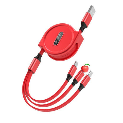 3 in 1 Retractable USB Cable - Franco Gadgets