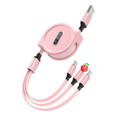 3 in 1 Retractable USB Cable - Franco Gadgets