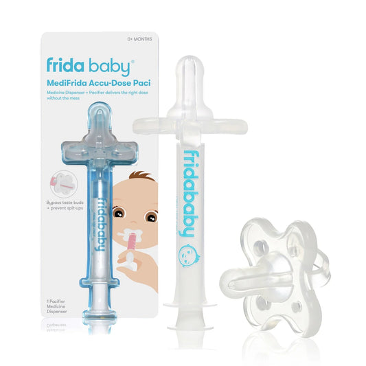 Medifrida Accu-Dose Baby Medicine Syringe with Pacifier Tip, Sick Baby Essentials